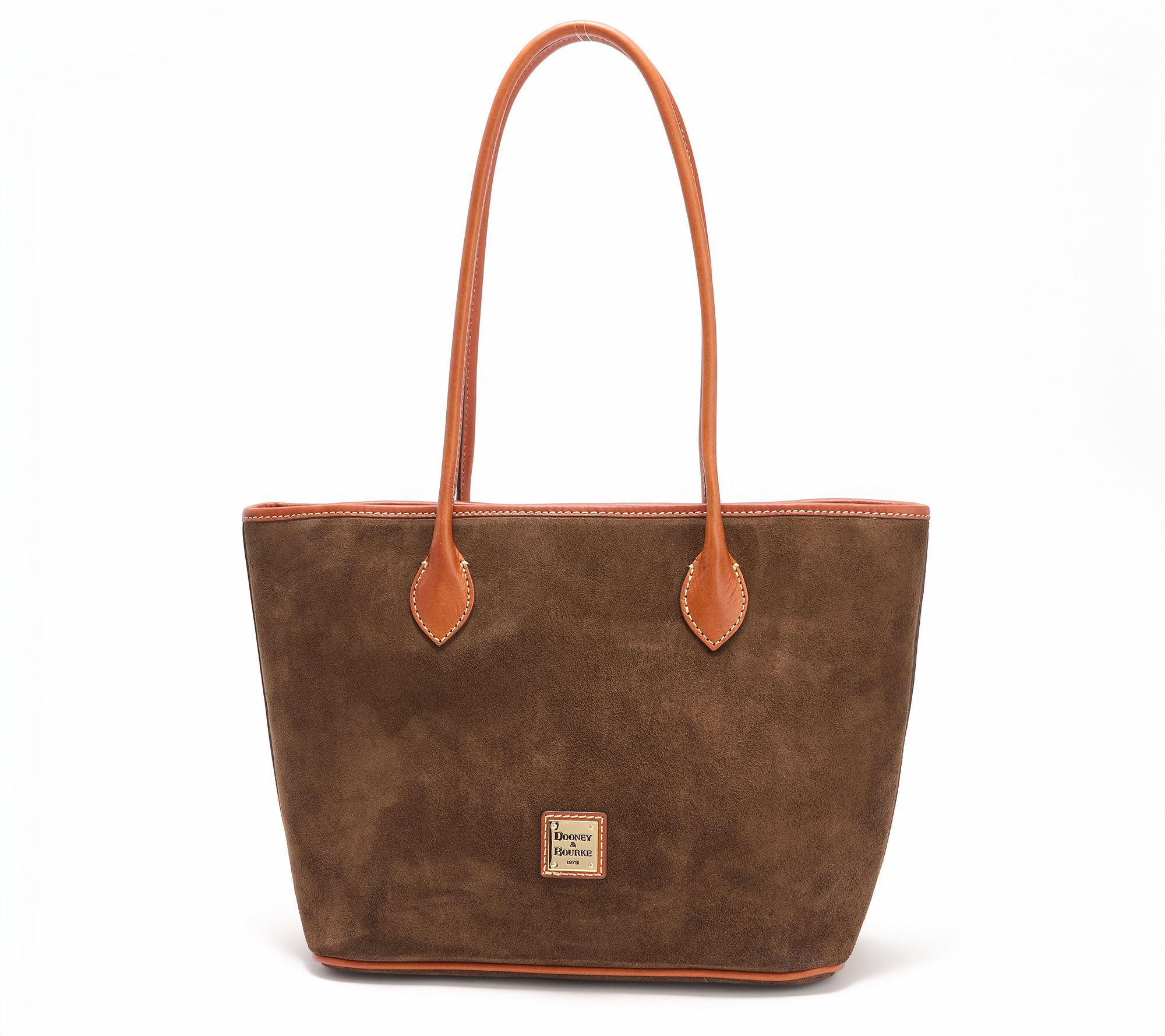 "As Is" Dooney & Bourke Suede Zip Top Tote