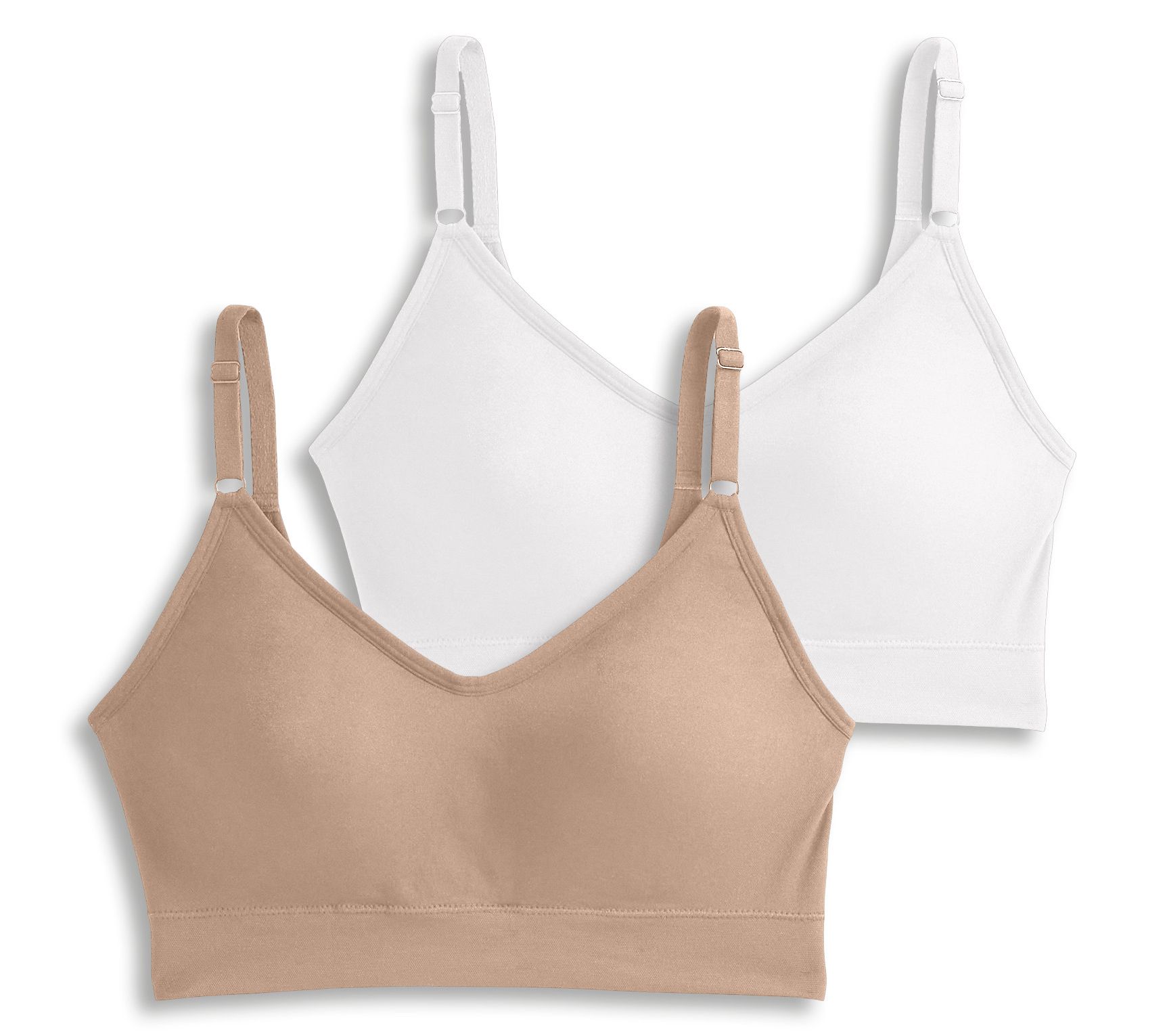 "As Is" Jockey Set of 2 Seamfree Back Smoothing Cami Strap Bras