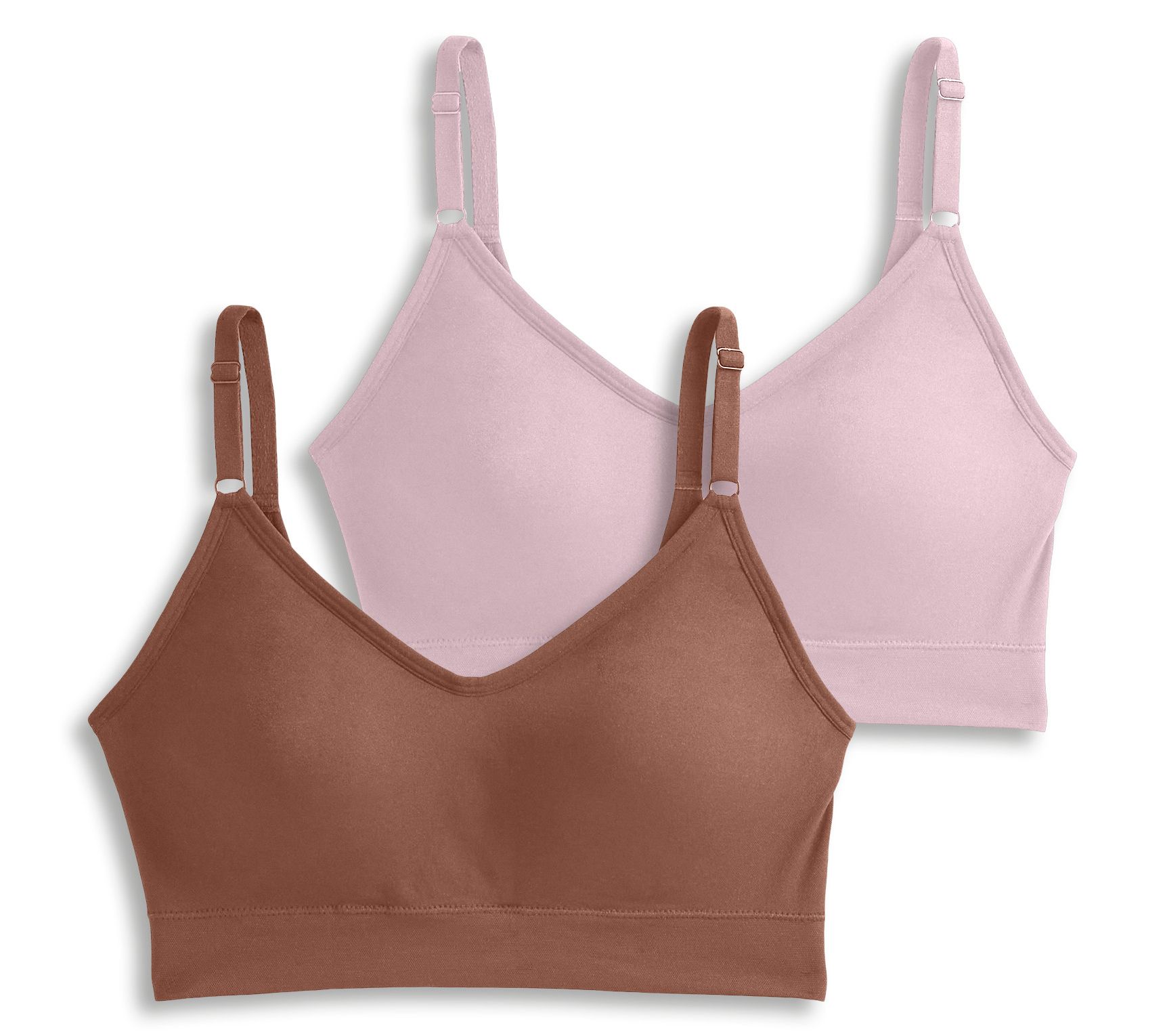 "As Is" Jockey Set of 2 Seamfree Back Smoothing Cami Strap Bras