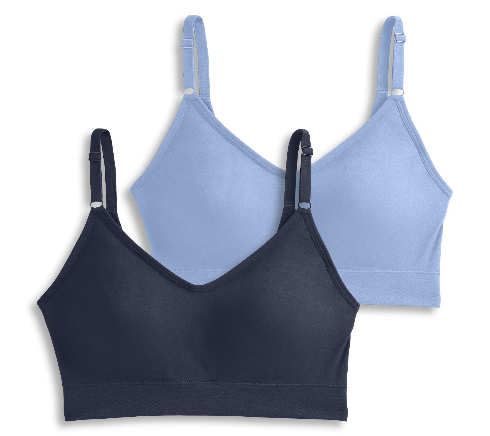 "As Is" Jockey Set of 2 Seamfree Back Smoothing Cami Strap Bras