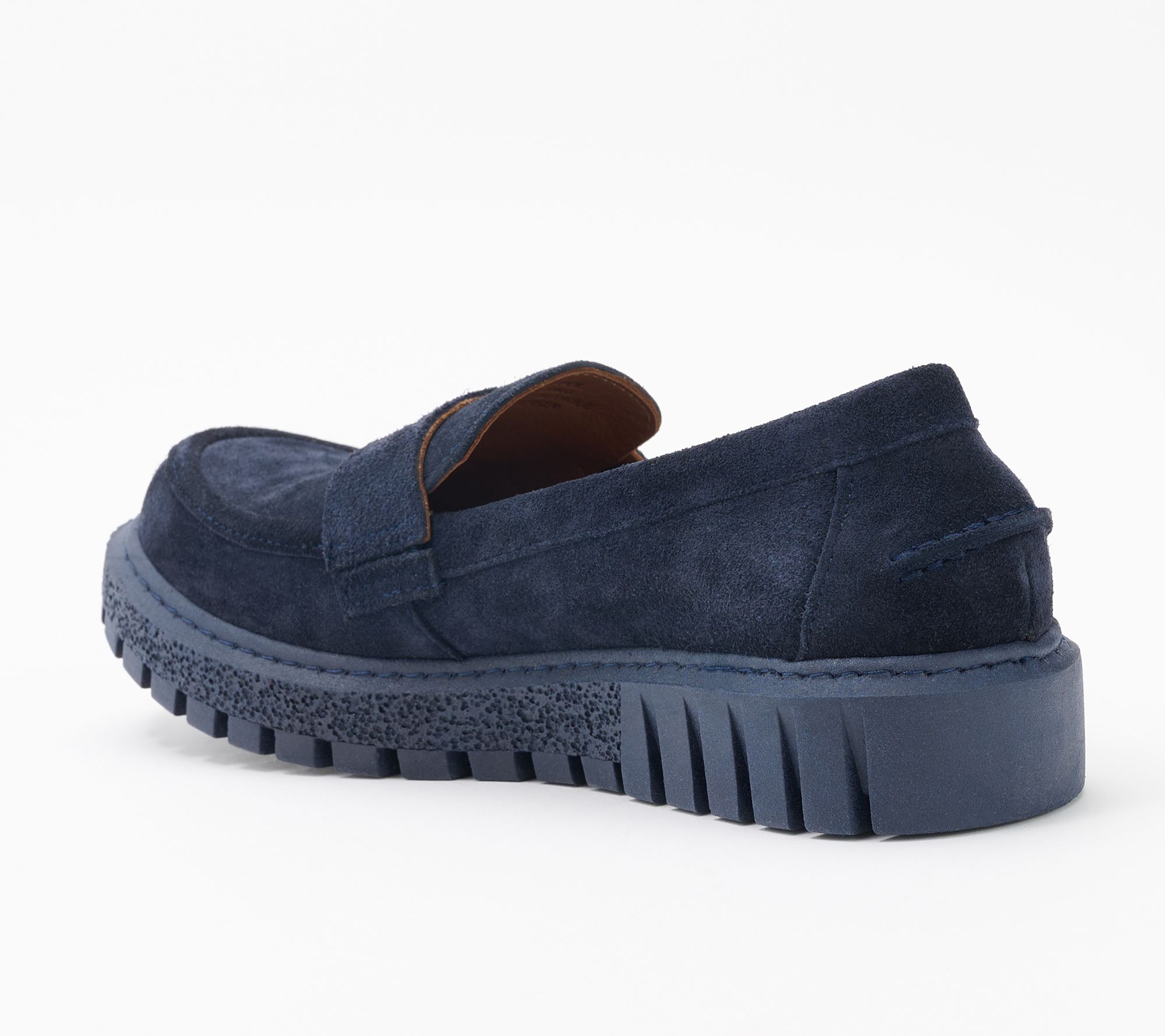 Miz Mooz Suede Lug Sole Penny Loafers - Morelia | QVC