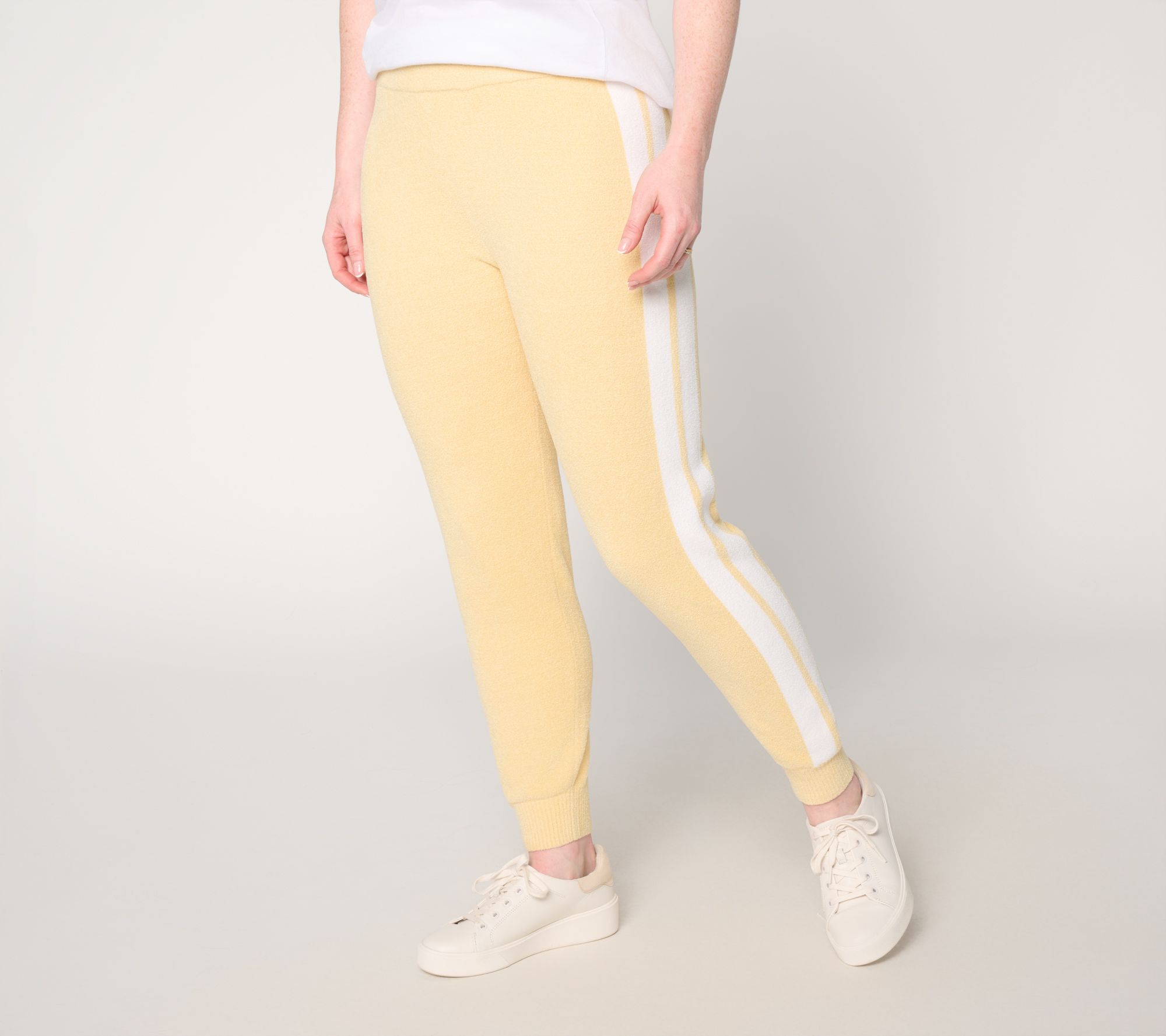 "As Is" Barefoot Dreams Reg. CozyChic Ultra Lite Stripe Jogger