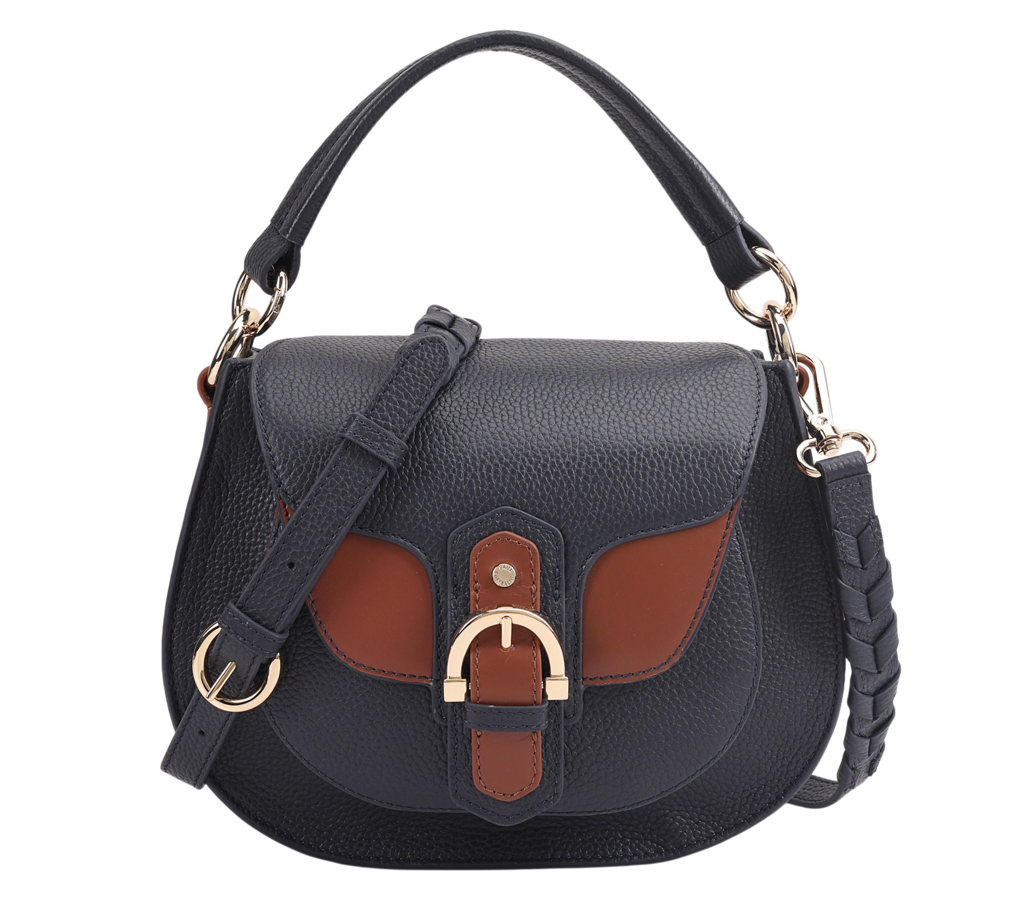 "As Is" Paul Costelloe DressageLeather Saddle Bag with Crossbody Strap