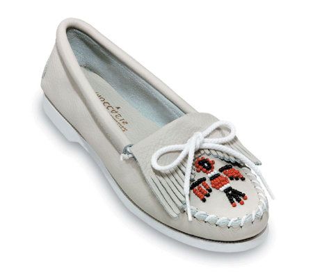 Silver cheap minnetonka moccasins