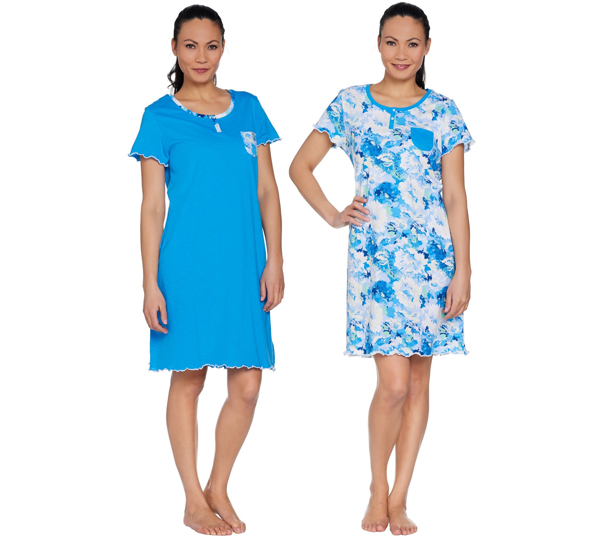 "As Is" Carole Hochman Spring Forest 2-Pack Sleepshirt Set - QVC.com