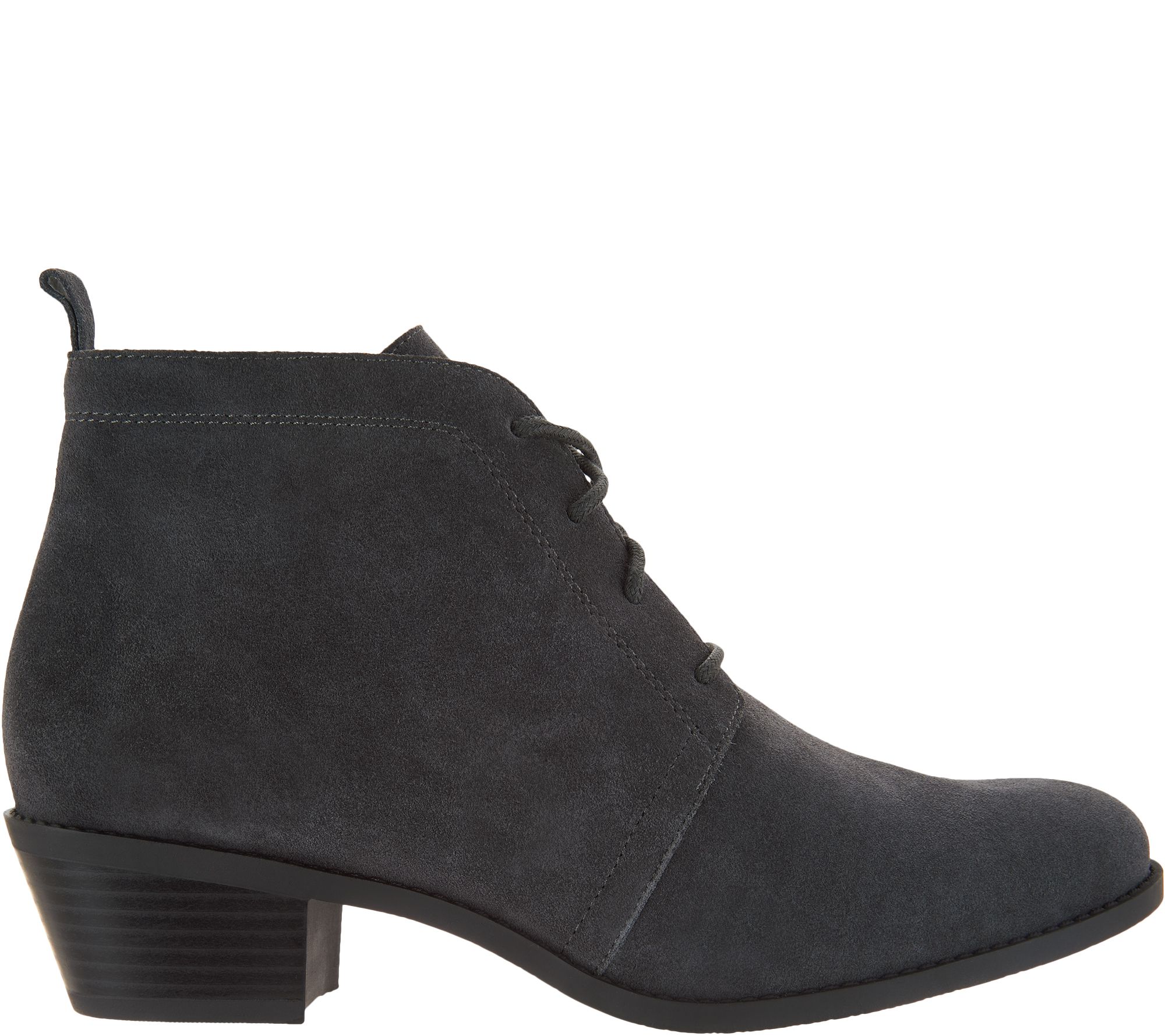 Vionic Suede Lace-up Ankle Boots - Andi - QVC.com