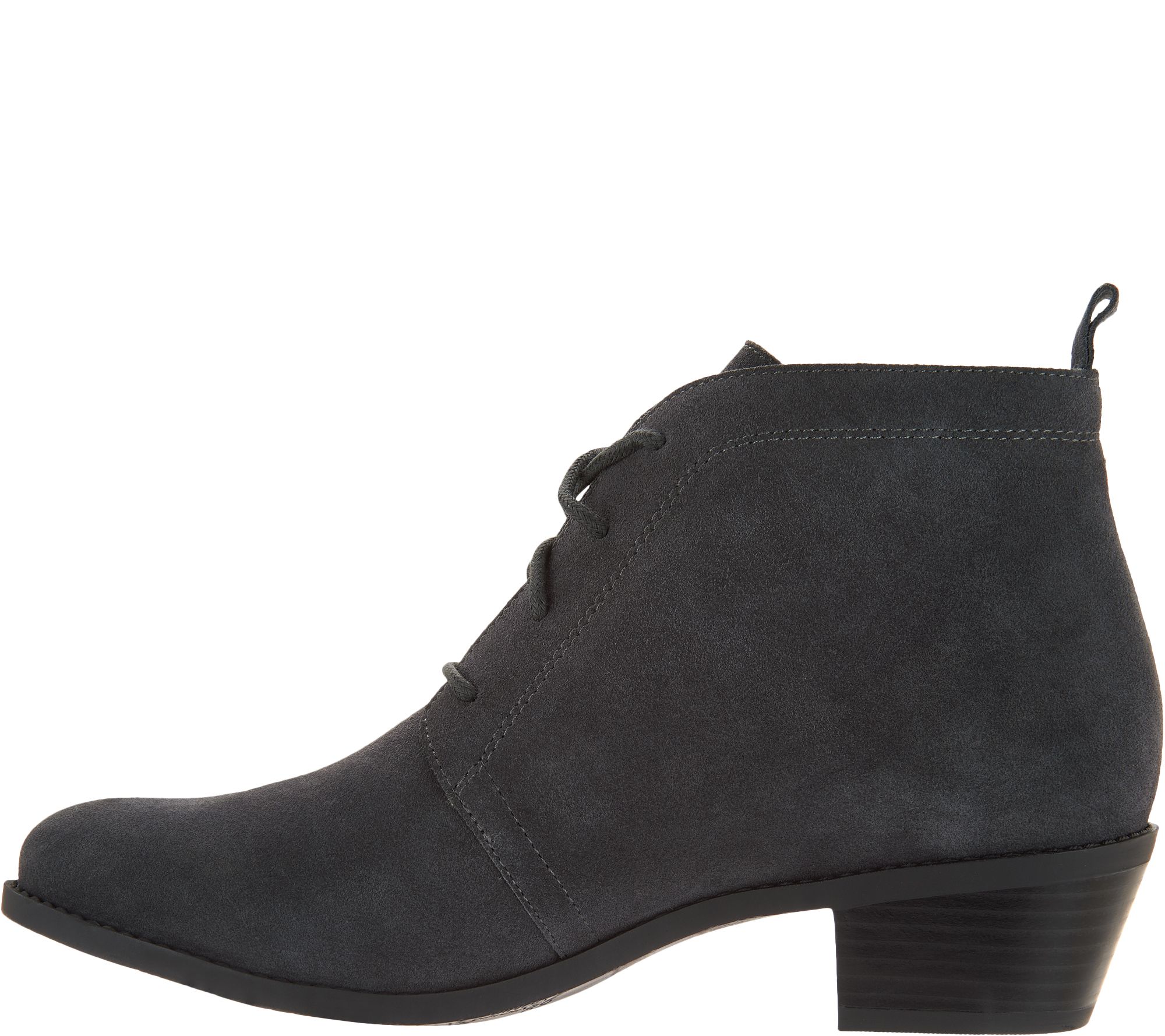 Vionic Suede Lace-up Ankle Boots - Andi - QVC.com