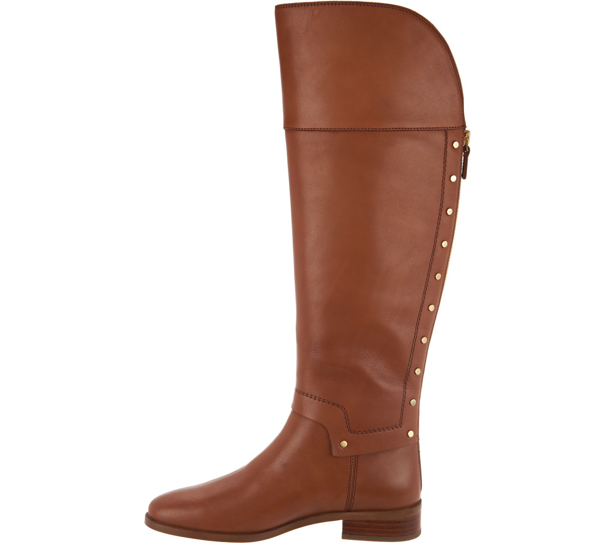 Franco Sarto Leather Tall Shaft Boots - Roxanna - QVC.com