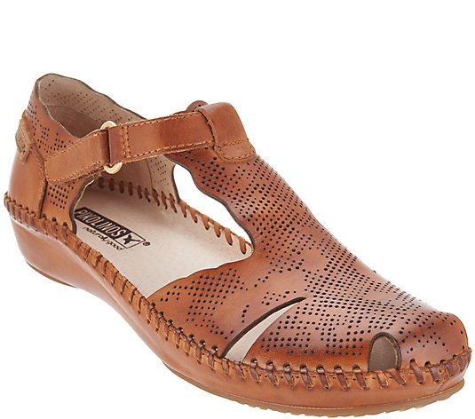 Pikolinos Leather T-Strap Shoes - Vallarta - QVC.com