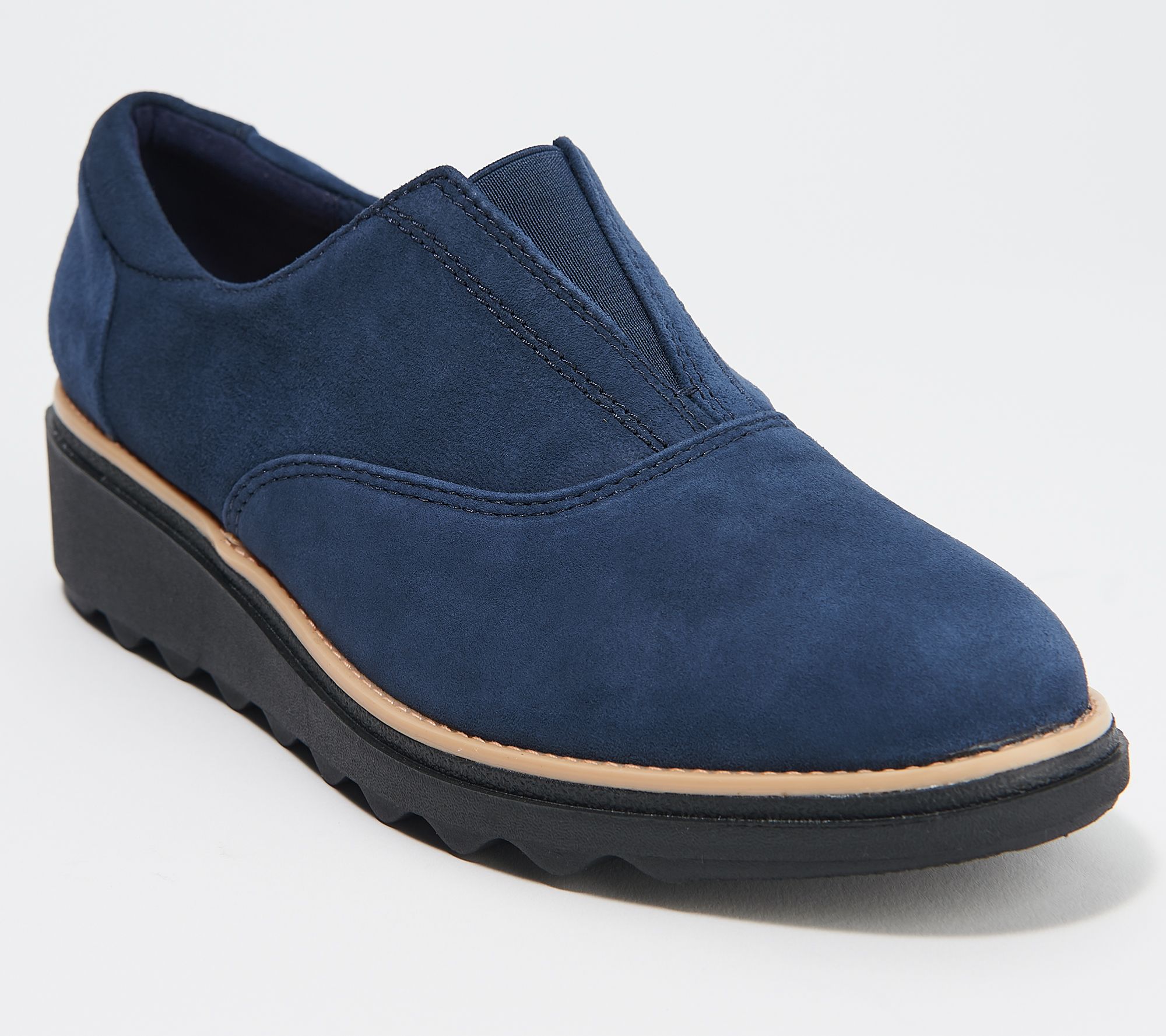 Clarks Collection Suede Slip-On Shoes - Sharon Sail - QVC.com