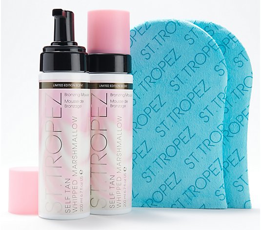 St. Tropez Self-Tan Whipped Marshmallow Duo with 2 Mitts