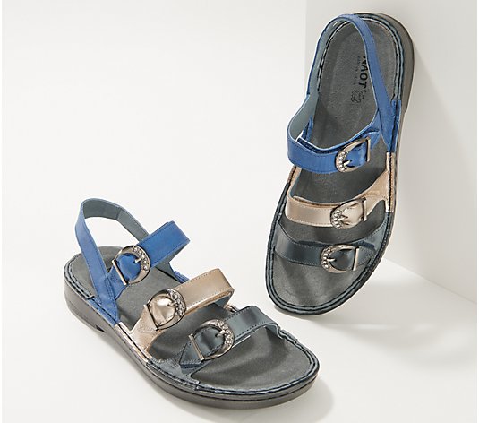 Naot Leather Adjustable Buckle Sandals- Taviria