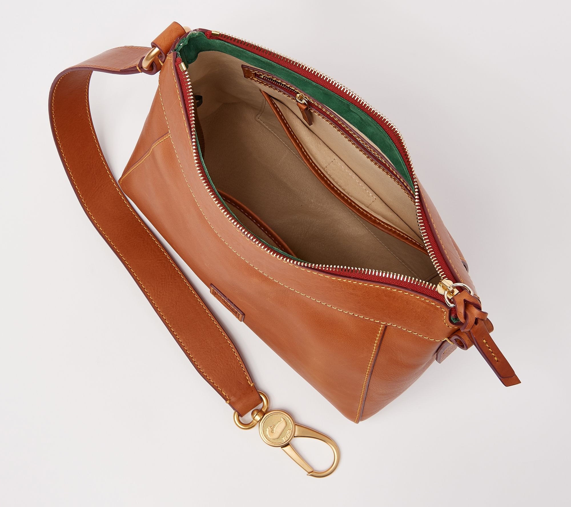 Dooney & Bourke Florentine Leather Twist Sac Shoulder Bag 