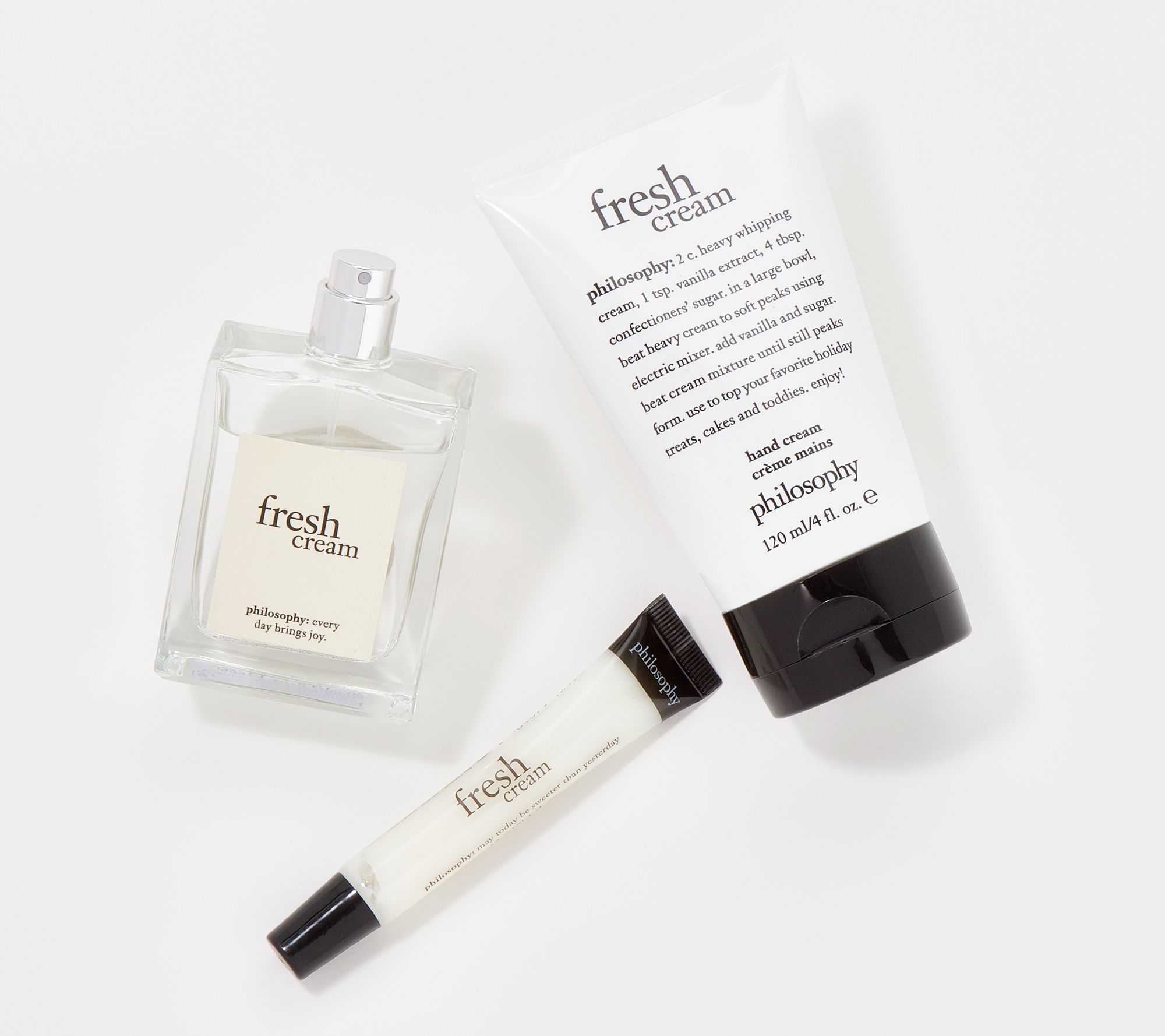 philosophy fresh cream bath & body 3piece set