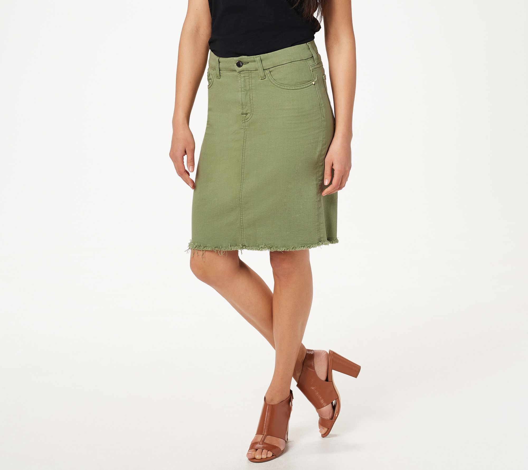 Jen7 by 7 For All Mankind Pencil Skirt - QVC.com