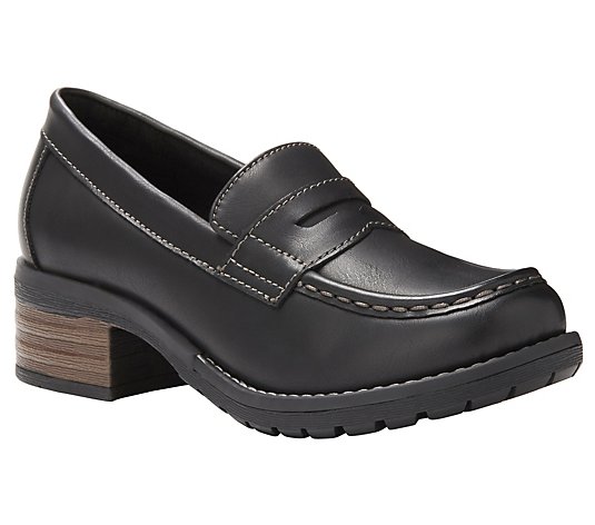 Eastland Slip-On Heeled Penny Loafers - Holly