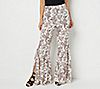 "As Is" All Worthy Hunter McGrady Printed Pull-On Wide Leg Pants