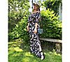 "As Is" All Worthy Hunter McGrady Printed Pull-On Wide Leg Pants, 3 of 3