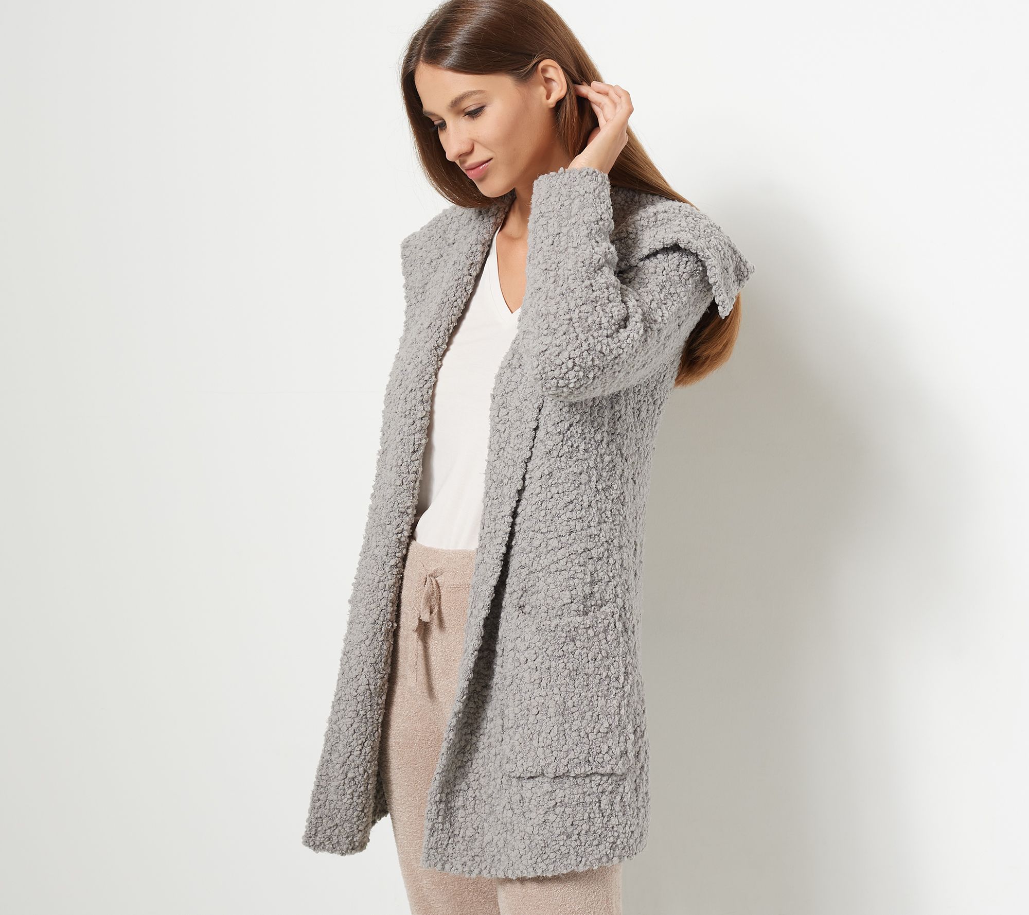 Barefoot Dreams Boucle Wide Shawl Collar sold Cardigan