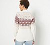 Candace Cameron Bure Fair Isle Mock-Neck Sweater, 2 of 4