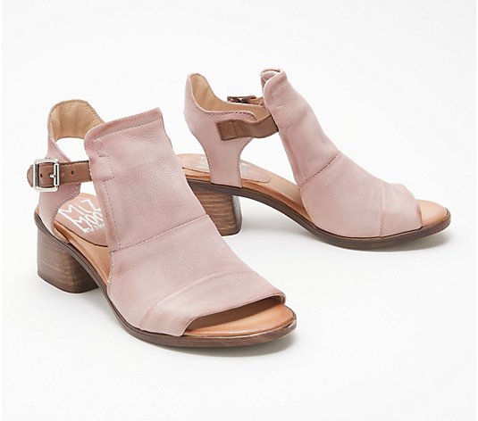 Miz Mooz Leather Wide Width Heeled Sandals - Palomina