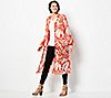 Girl With Curves Regular Butterfly Print Duster