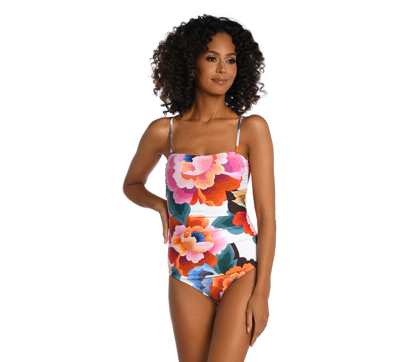 La blanca floral deals one piece