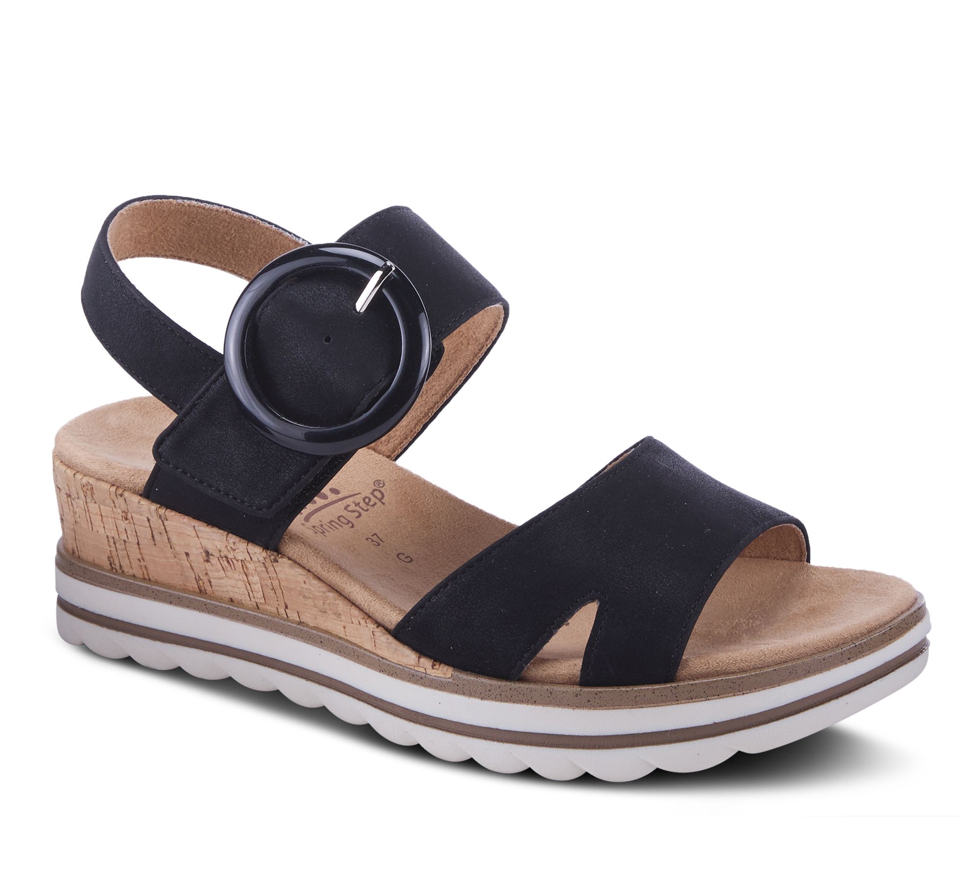 Spring Step Wedge Sandals - Loriya