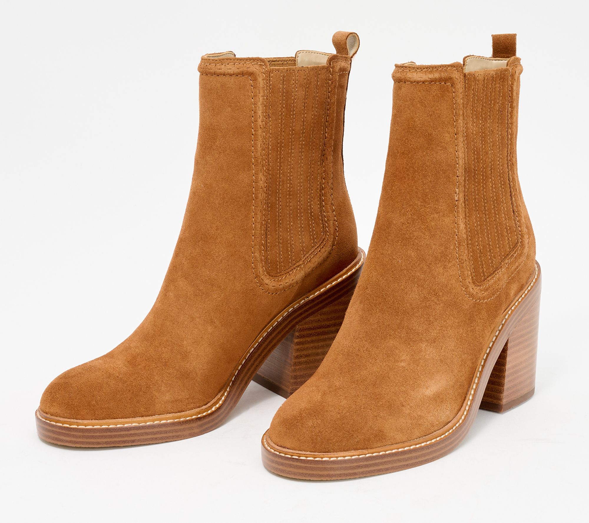Marc Fisher LTD Leather or Suede Heeled Ankle Boots - Halida