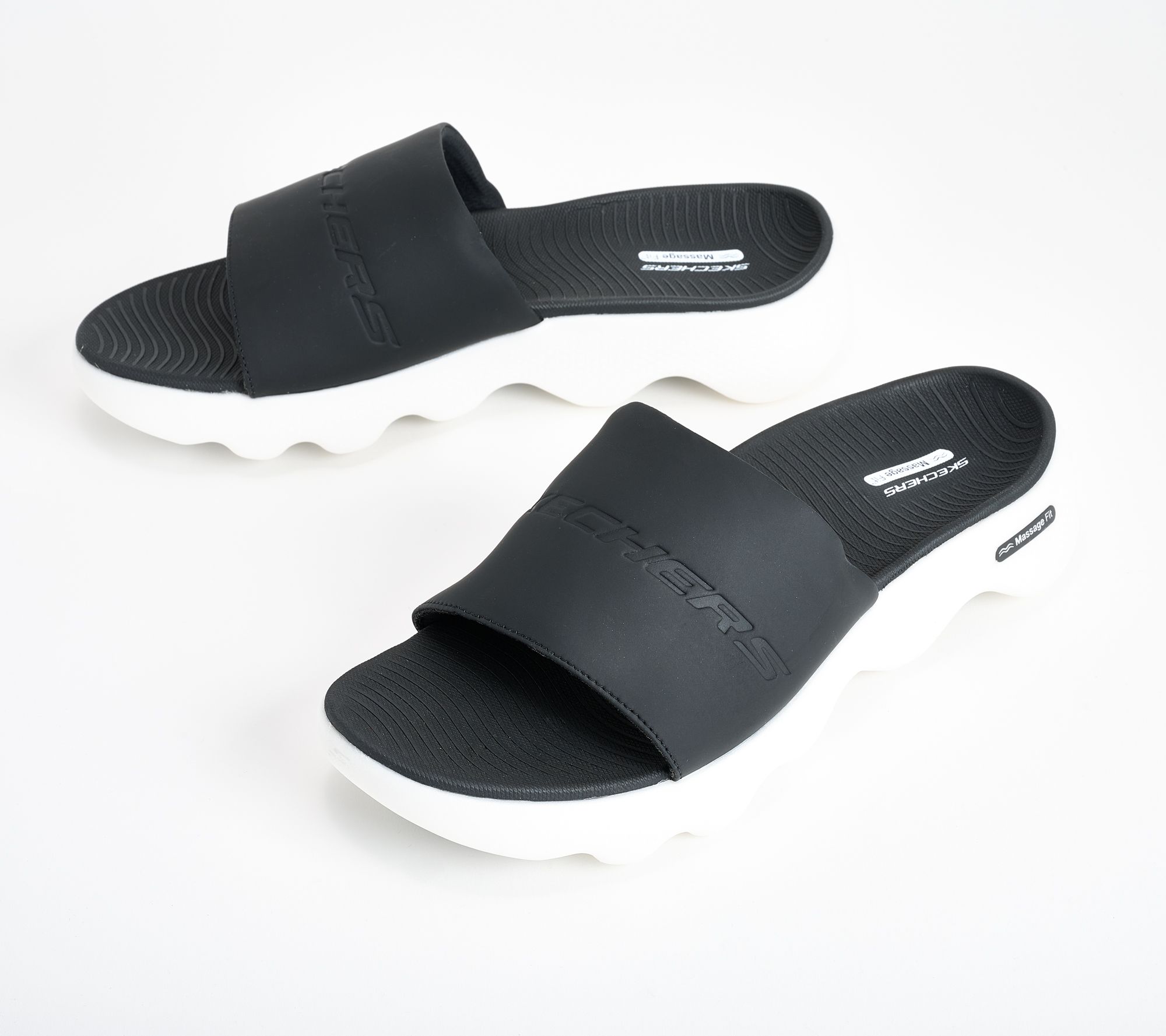 Smeren Vader fage Min Skechers Men's Gowalk Massage Fit Slide Sandals - Kneaded Relief - QVC.com