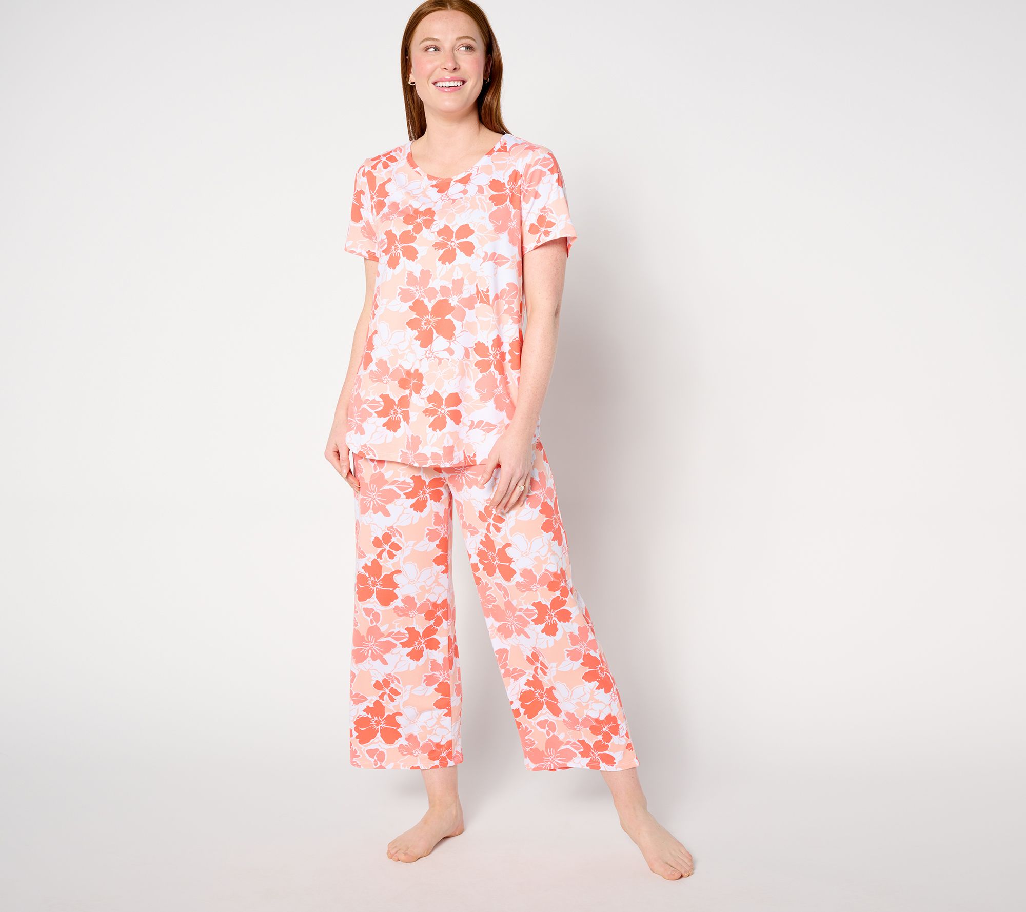Story Loris floral-print short-sleeved pyjama set - Pink