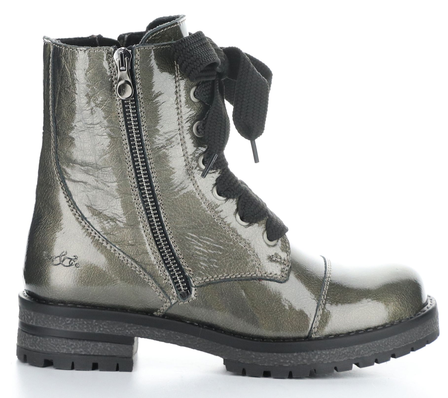 Bos. & Co. Winter Metallic Patent Boots - Paulie-Mas - QVC.com