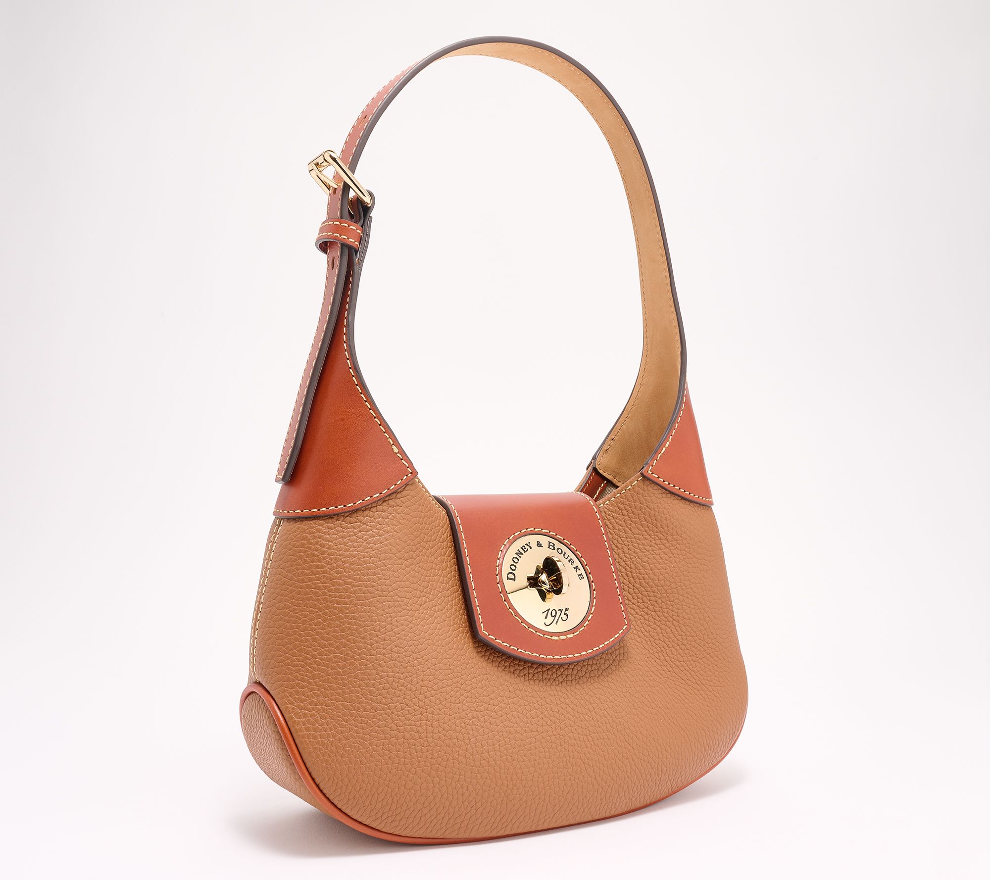 Dooney & Bourke Turnlock Leather Hobo