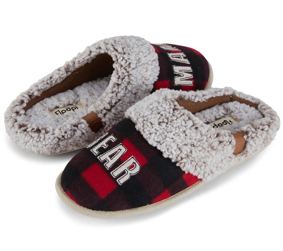 Buffalo plaid mama bear sales slippers