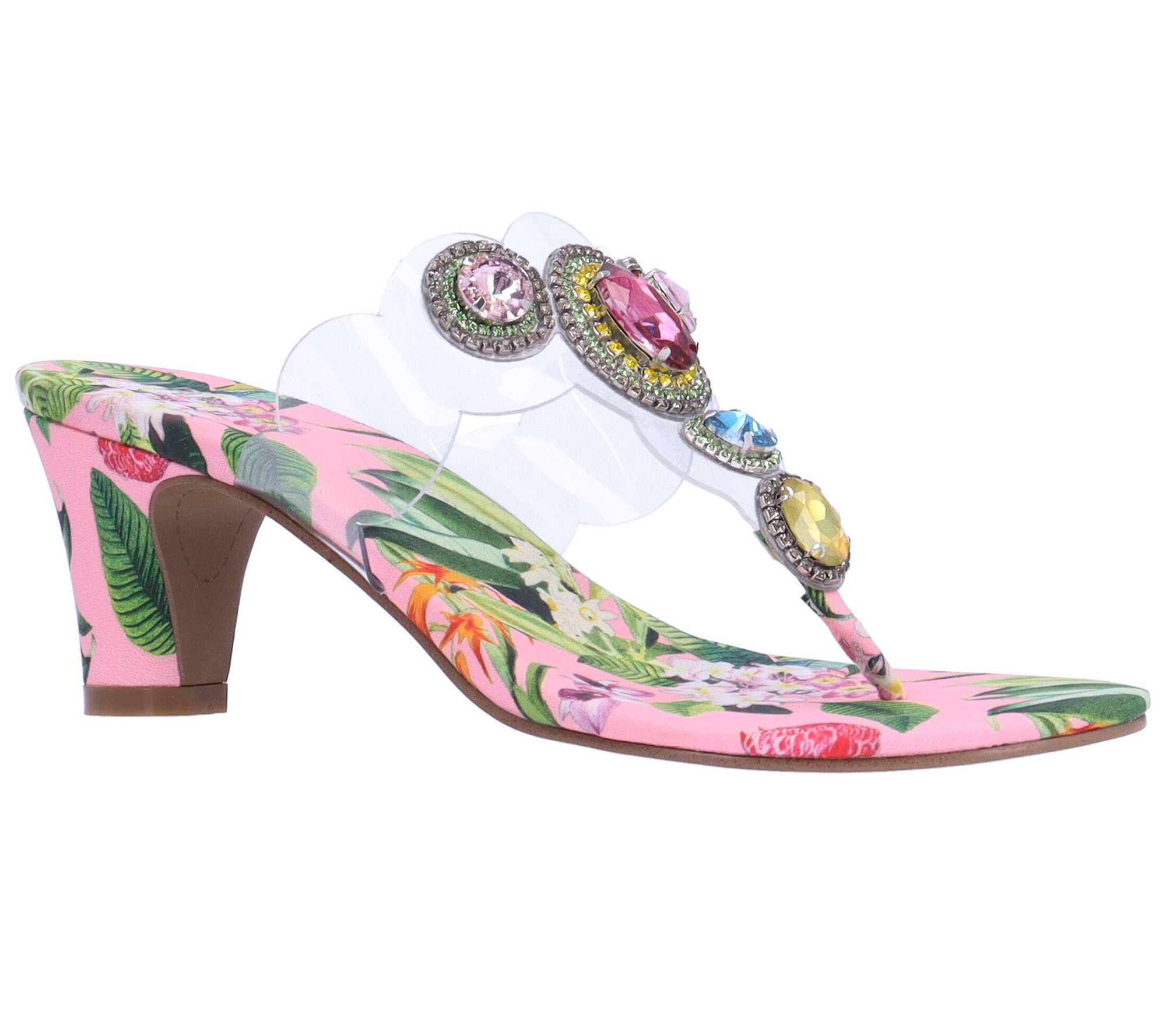 J. Renee' Heeled Sandal - Varanese Vinyl - QVC.com