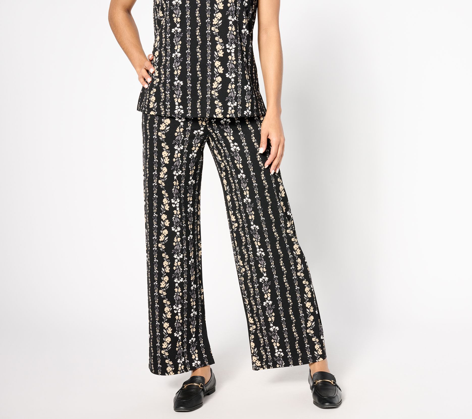 "As Is" Isaac Mizrahi Live! Regular Pebble Knit Straight Leg Ankle Pants