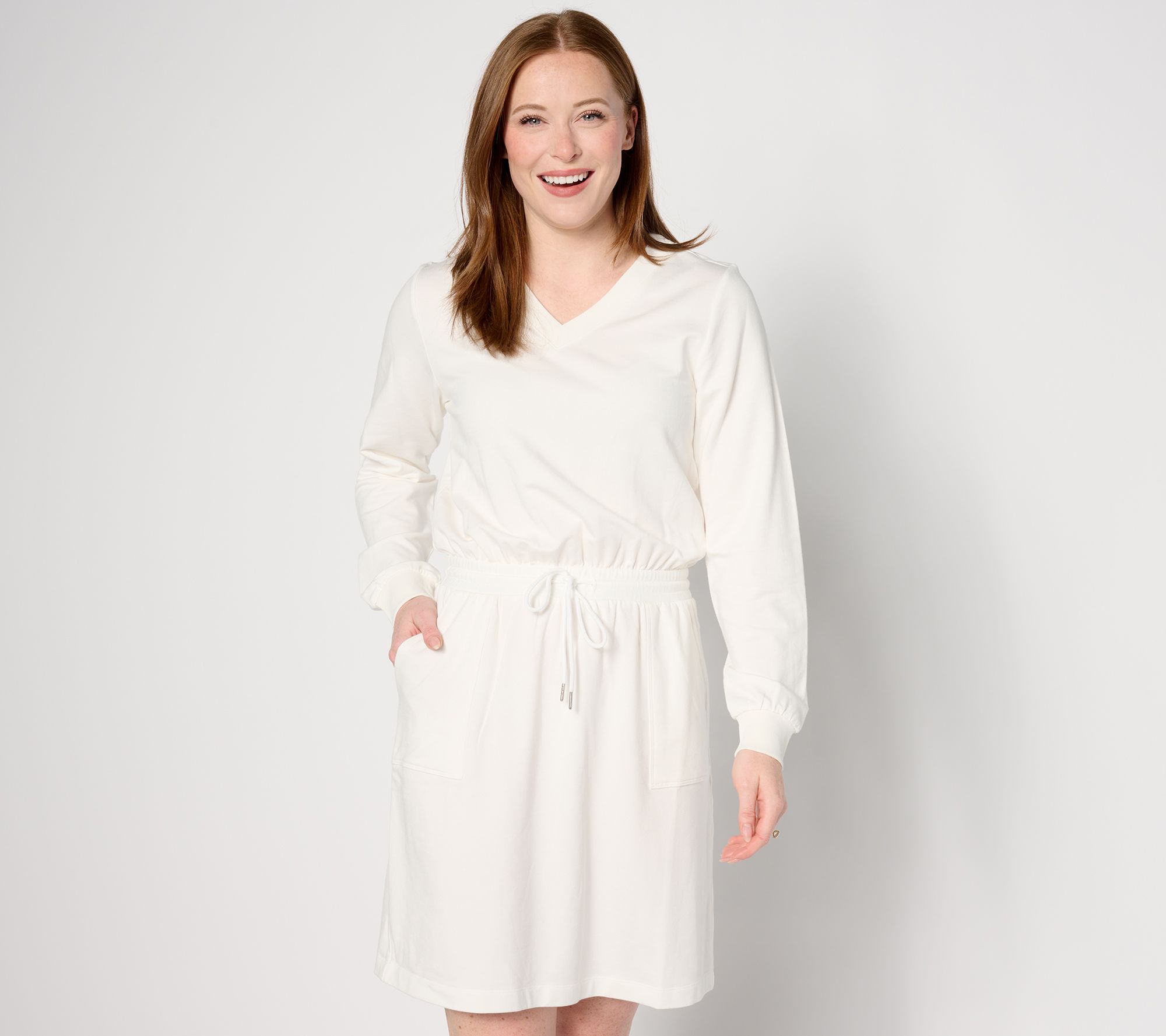 "As Is" zuda Z-Knit Petite French Terry Dress
