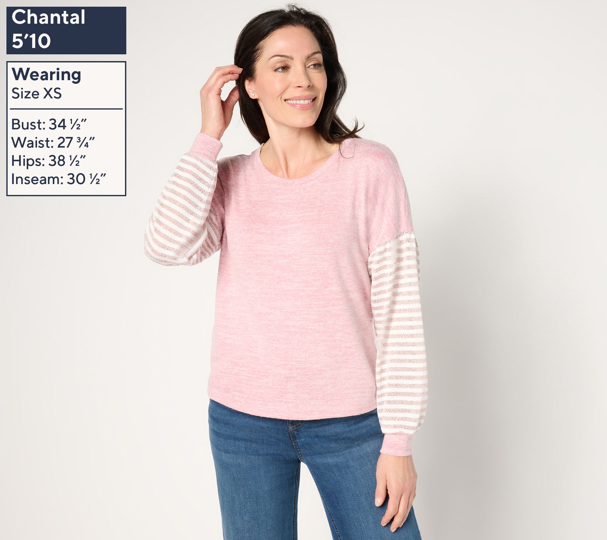 トップス M me eme Candy sleeve boutique tops Amazon.com: XIEERDUO Womens Oversized Striped Sweatshirt