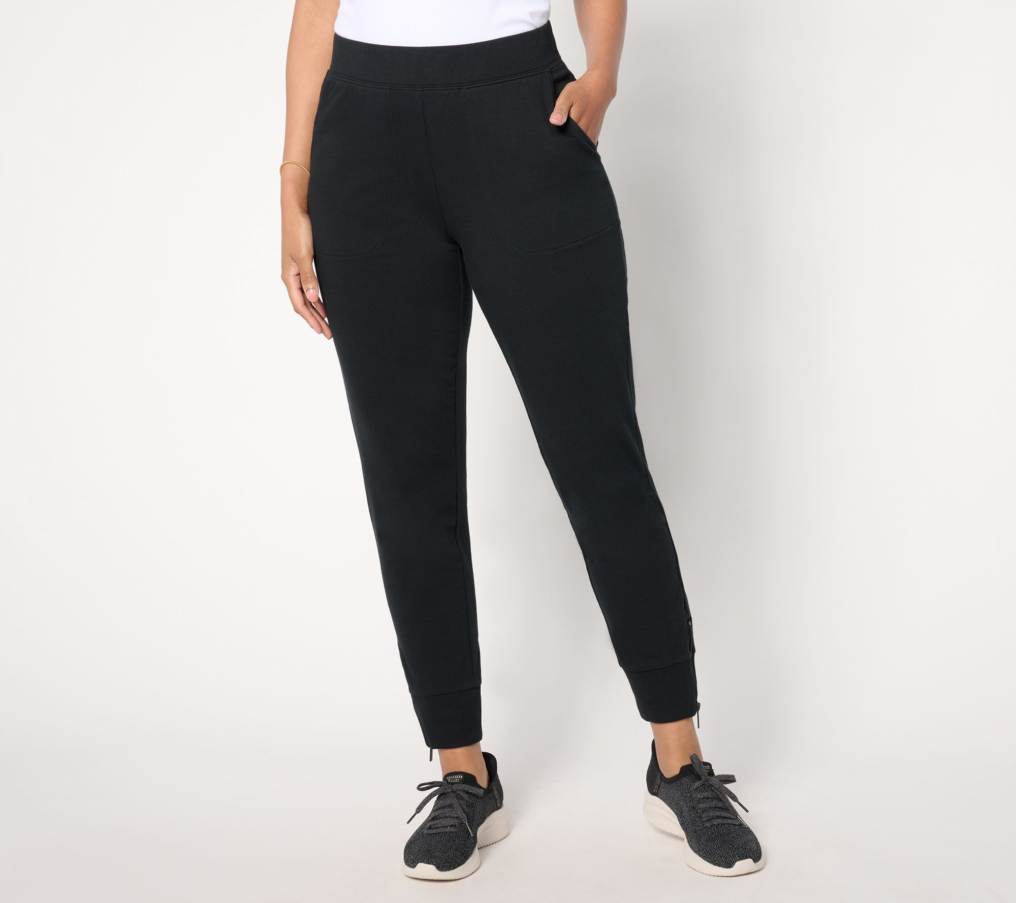 "As Is" Denim & Co. Active Reg French Terry Jogger