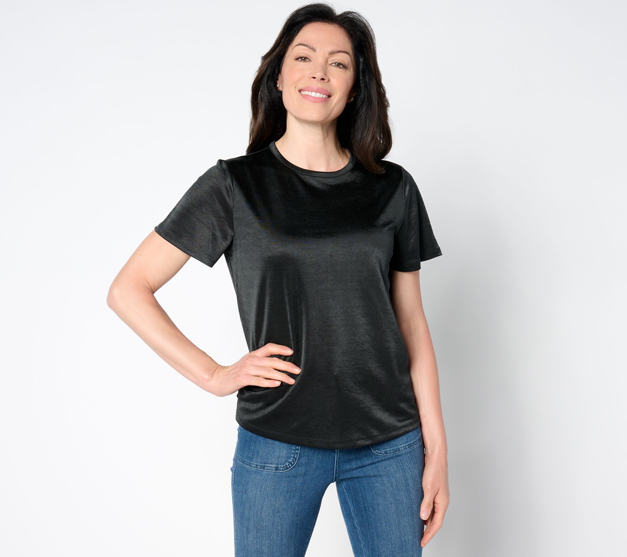 "As Is" BEAUTIFUL by Lawrence Zarian Knit Short Sleeve Top