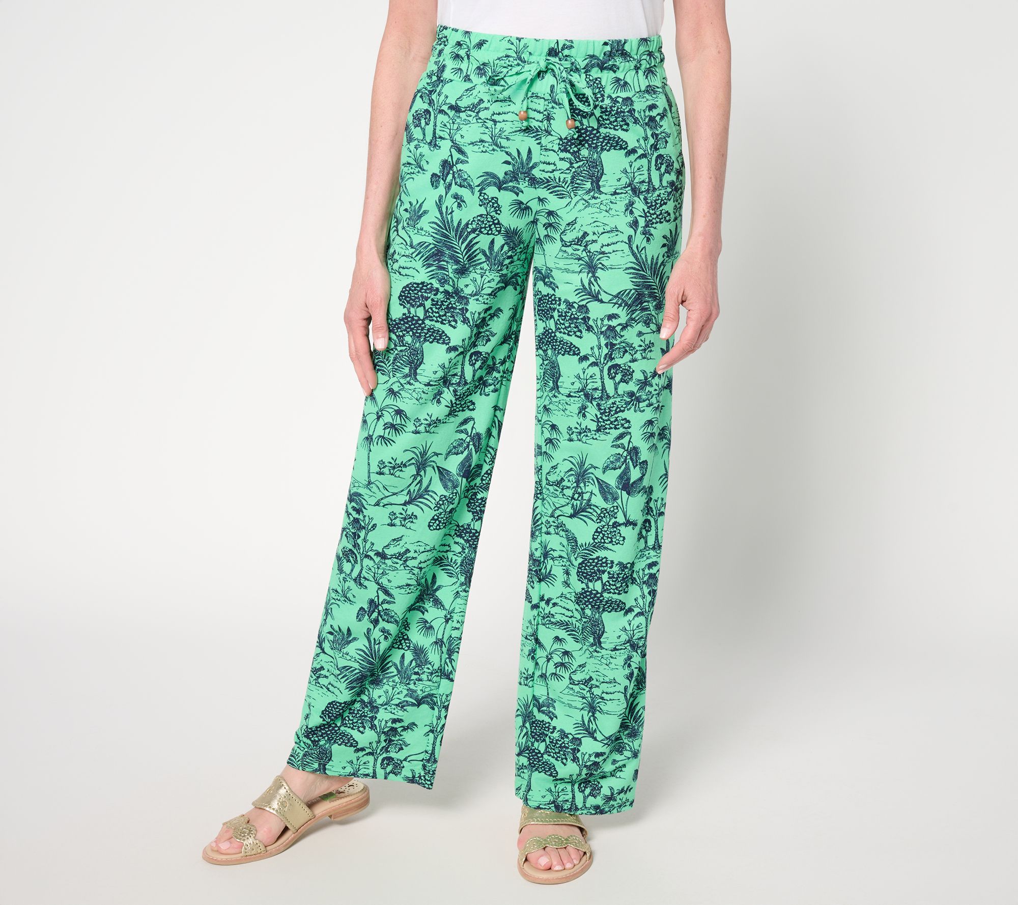 Belle Beach by Kim Gravel Regular Cabana Knit Summer Toile Pant