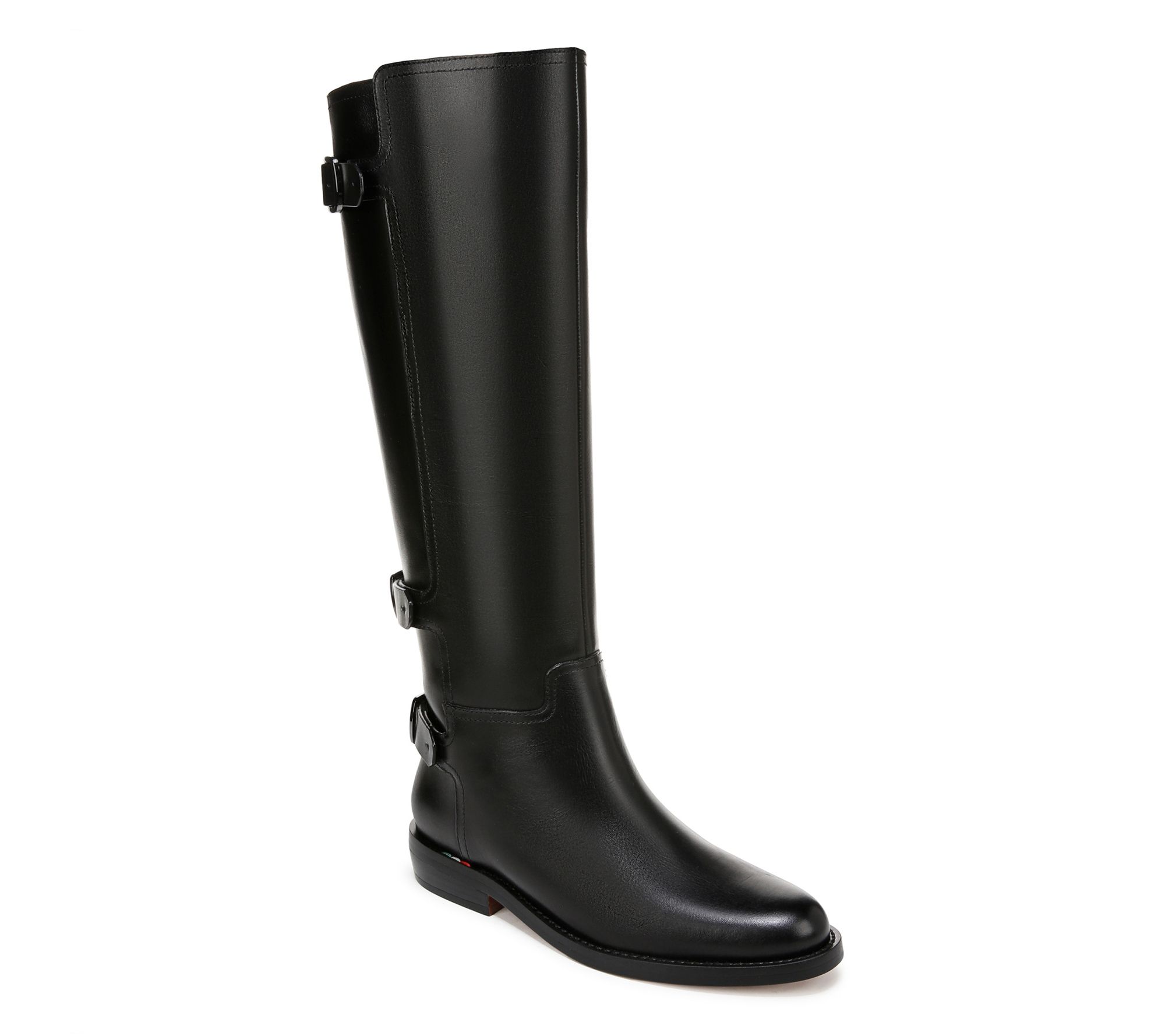 Franco Sarto Leather Riding Boots - Padova Wide Calf