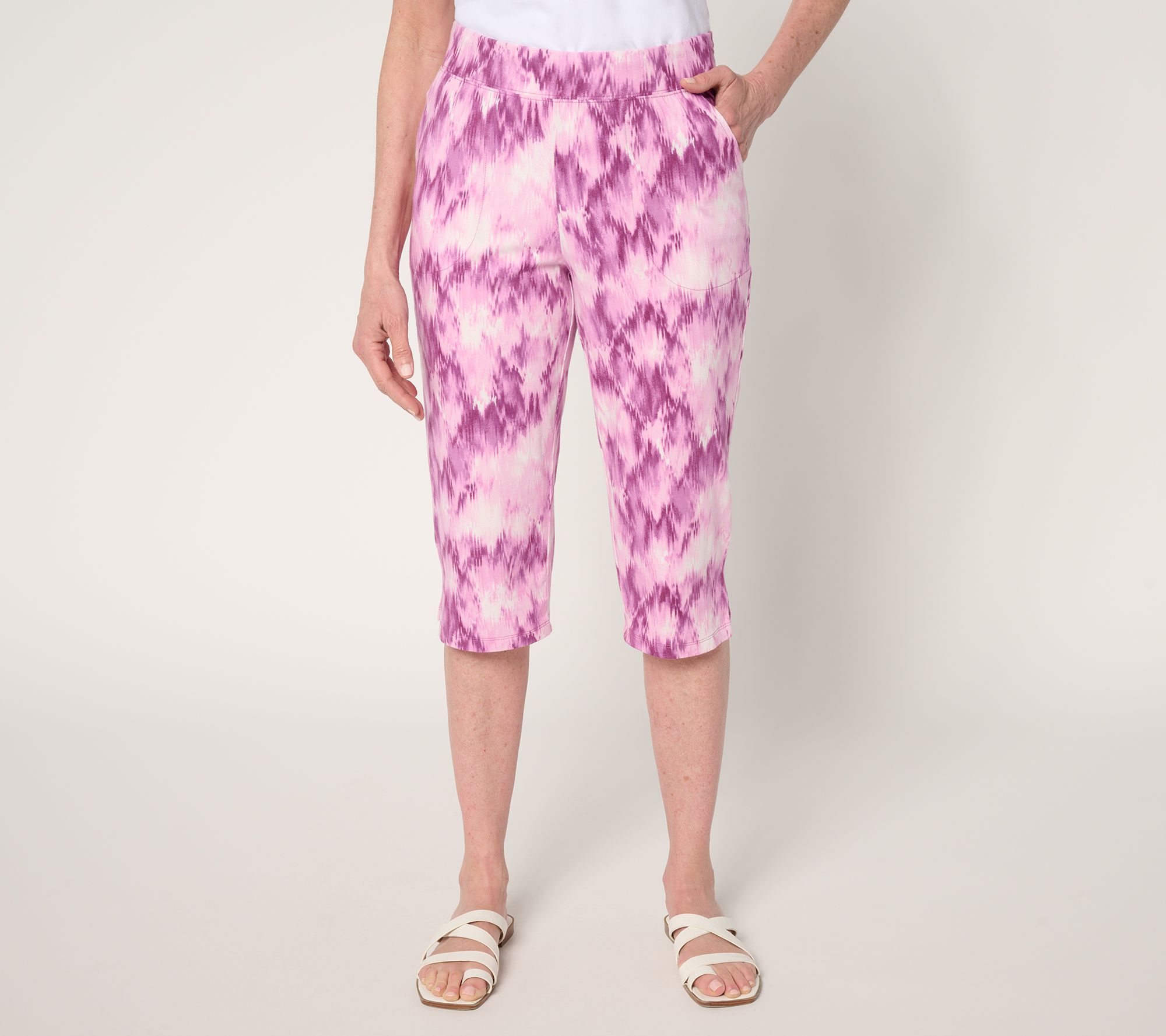 Denim & Co. Beach Jersey Regular Printed or Solid Skimmer