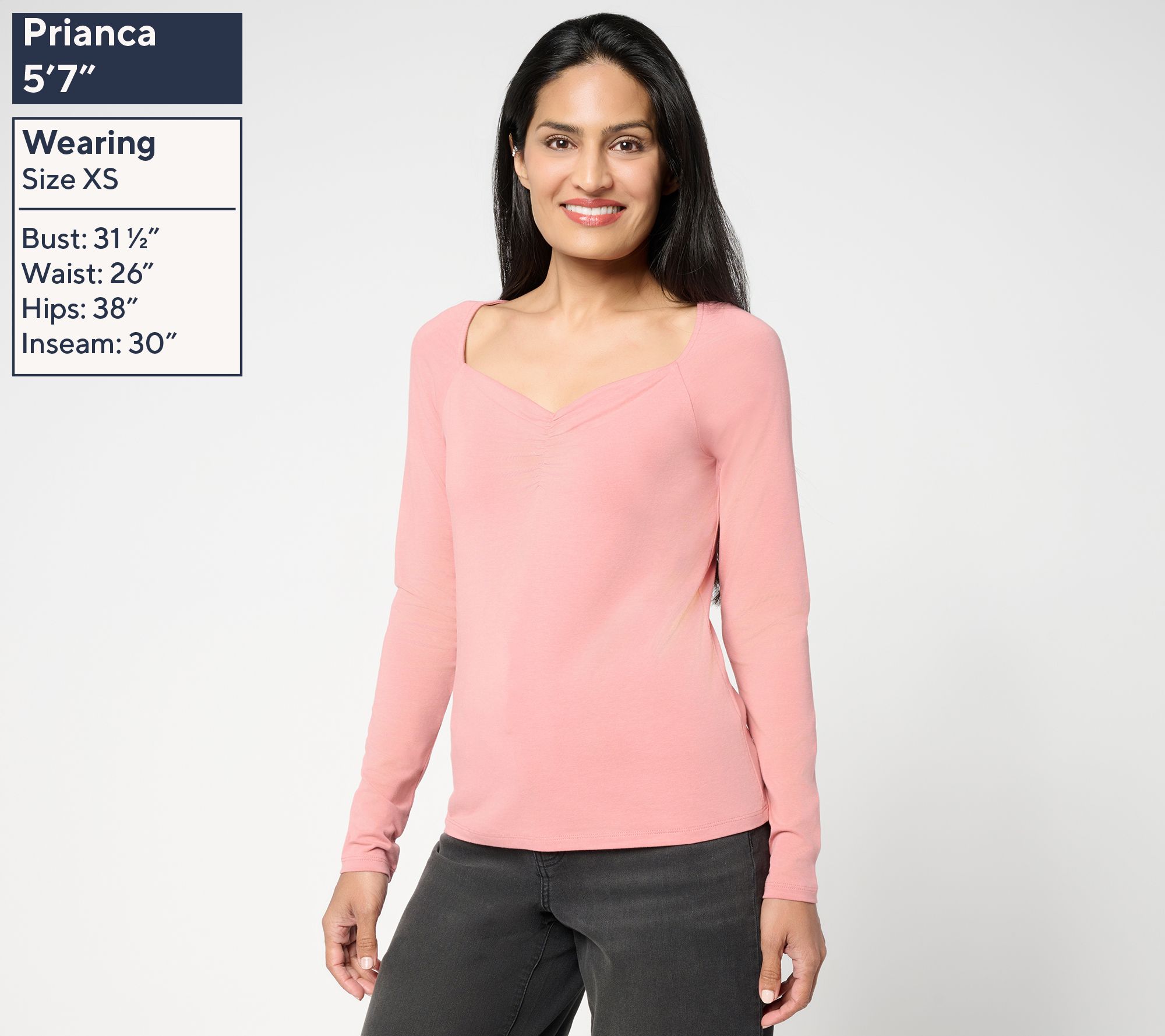トップス aiai Me by Jennie Garth Terraza Top with Sweetheart Neckline