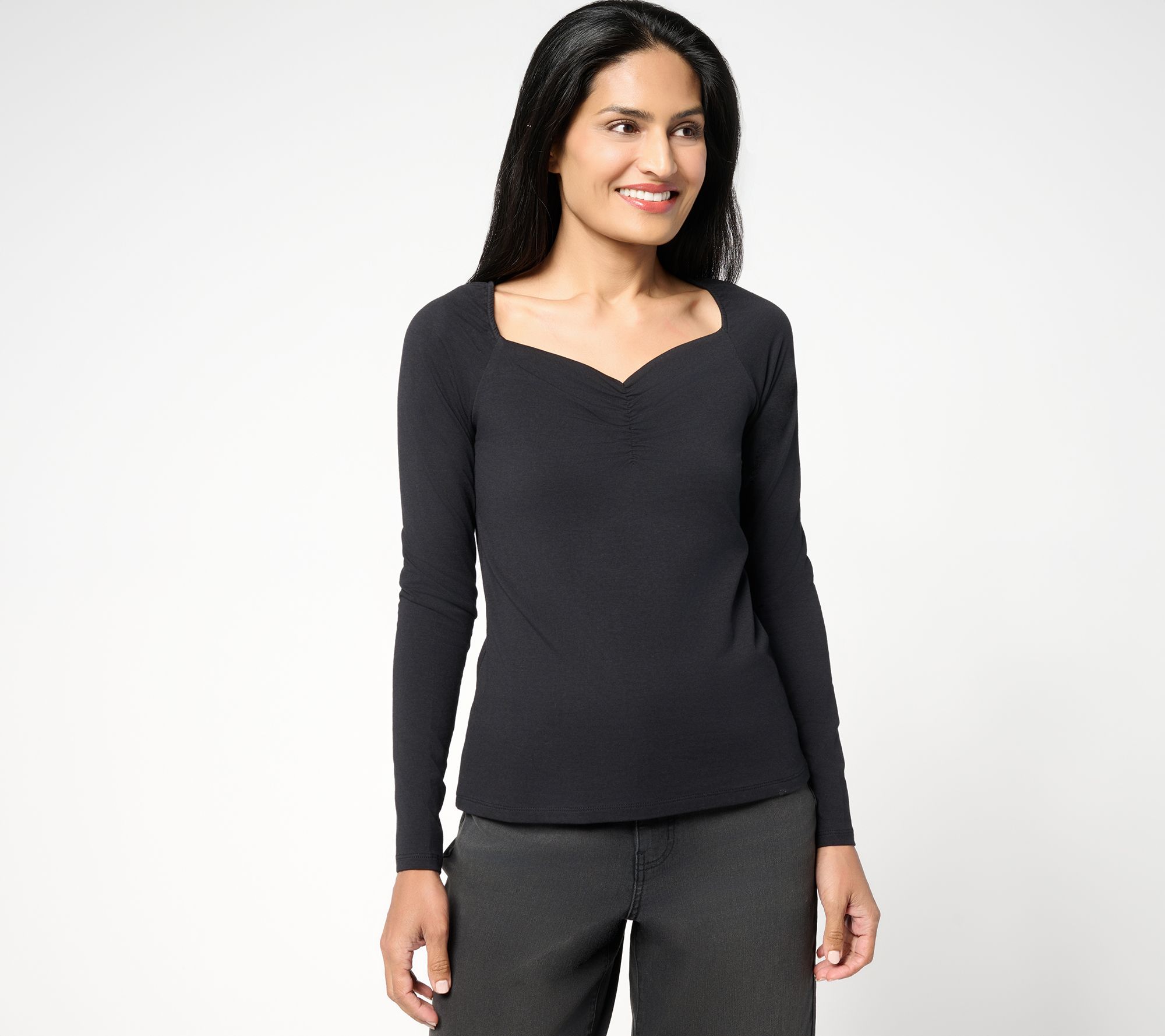 Me by Jennie Garth Terraza Top with Sweetheart Neckline