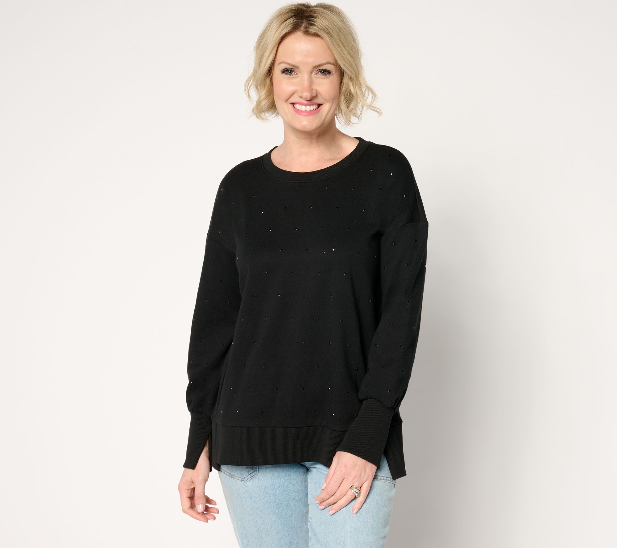 "As Is" Belle by Kim Gravel EmBelleished Everyday Shine Sweatshirt