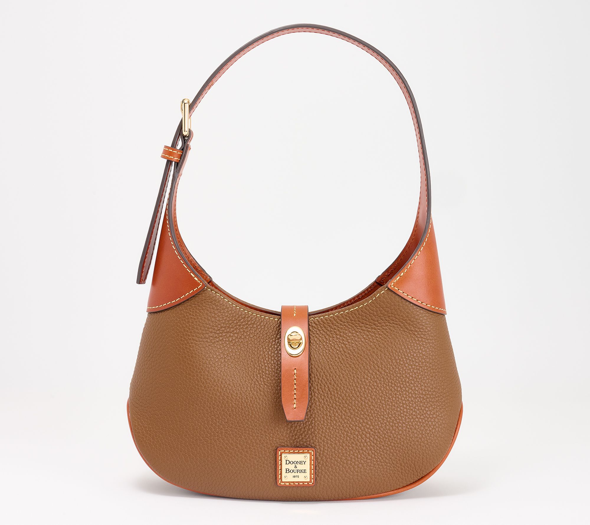 "As Is" Dooney & Bourke Pebble Leather Crescent Hobo Bag