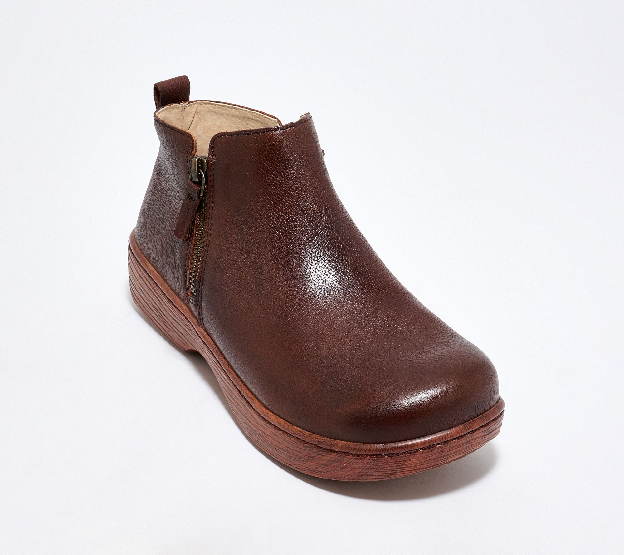 Alegria Leather Dual-Zip Ankle Boots - Oaklee