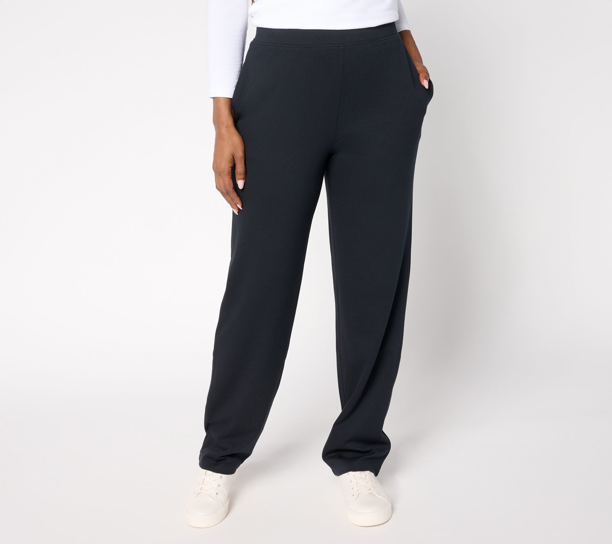Denim & Co. Tall Knit Twill Straight Leg Pull-On Pant