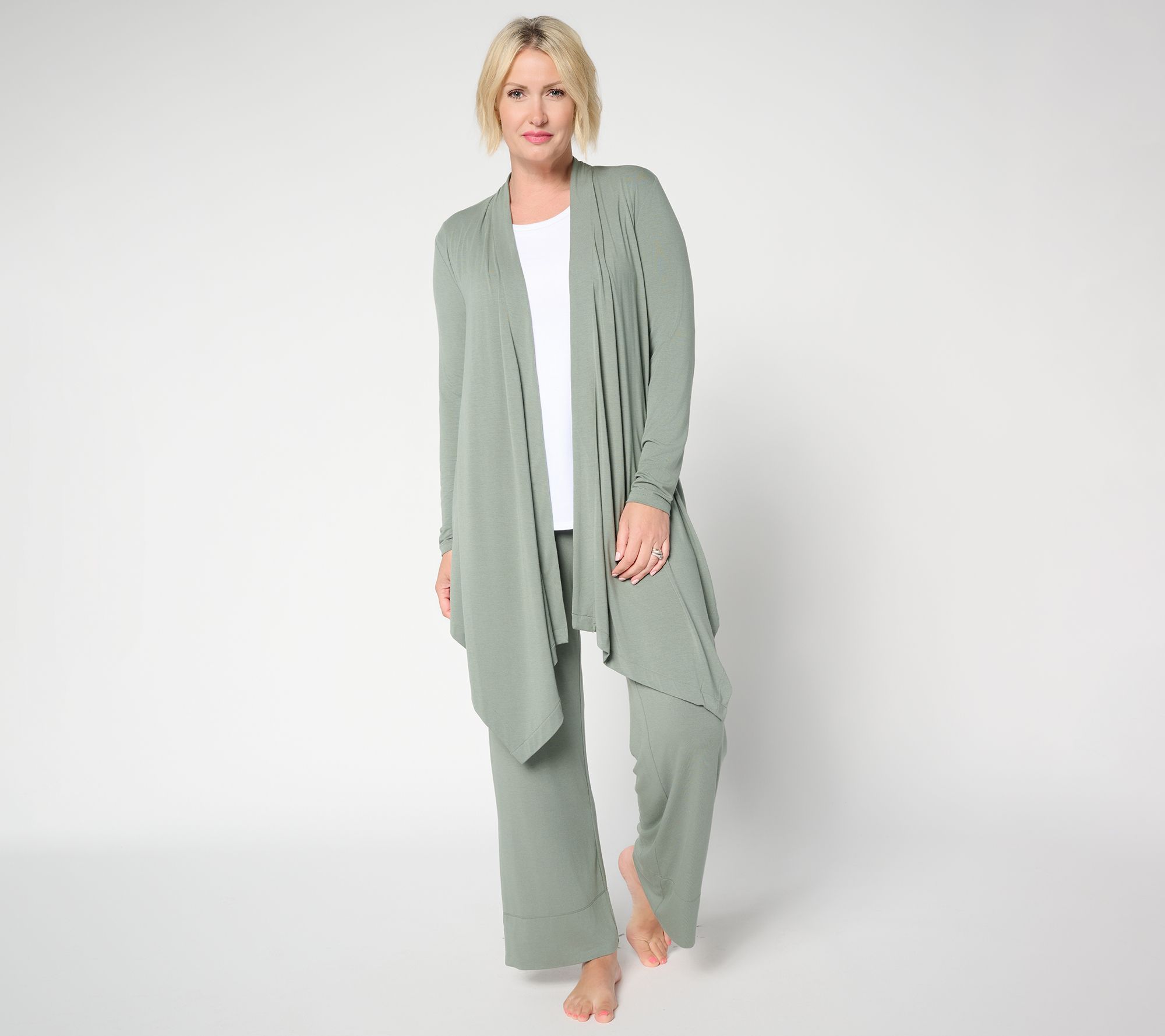 Modern Soul x Anybody Soothing Knit Jersey Waterfall Wrap